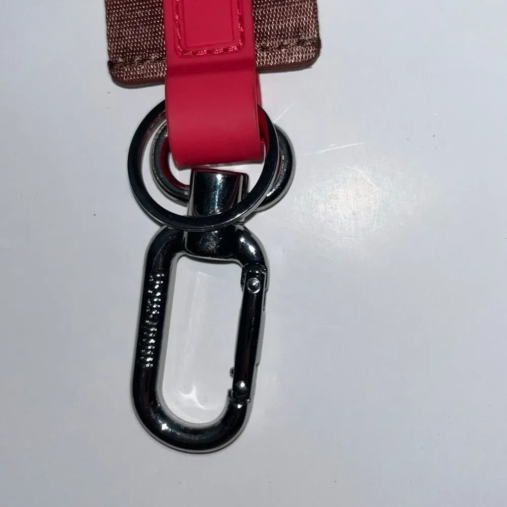 Lululemon Women's Brown Dessert Red Carabiner Clip Never Lost Key Chain One Size